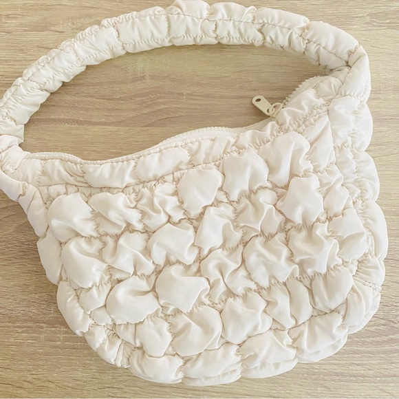 Quilted Mini Handbag Bag in Ivory - Picture 6 of 6
